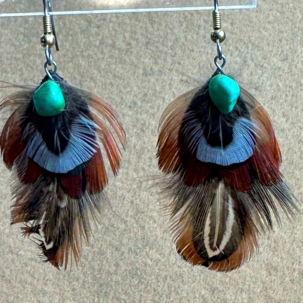 Feather Wire Earrings